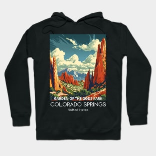 A Vintage Travel Illustration of the Garden of the Gods Park - Colorado - US Hoodie